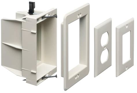 electrical single gang smart box|1 gang recessed outlet box.